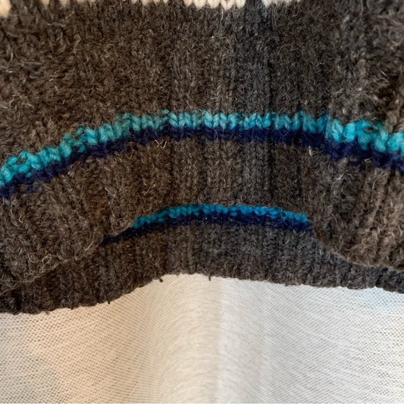 Hand knit alpaca wool blend Peruvian alpaca sweater - Picture 3 of 7